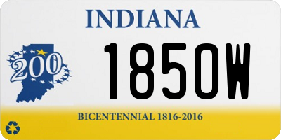 IN license plate 185OW