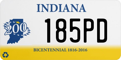 IN license plate 185PD