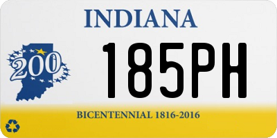 IN license plate 185PH