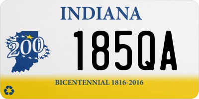 IN license plate 185QA