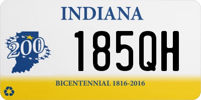 IN license plate 185QH