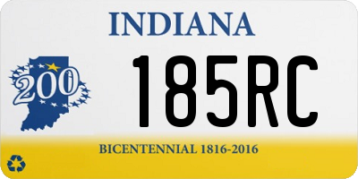 IN license plate 185RC