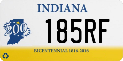 IN license plate 185RF