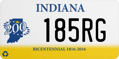 IN license plate 185RG