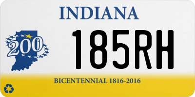 IN license plate 185RH