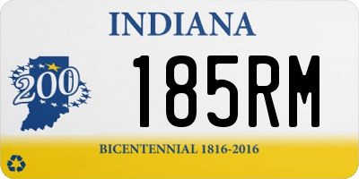 IN license plate 185RM