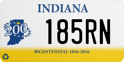 IN license plate 185RN