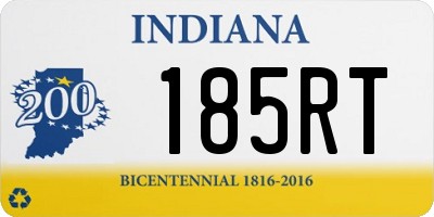 IN license plate 185RT