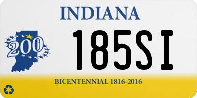 IN license plate 185SI