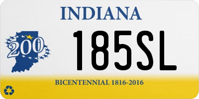 IN license plate 185SL