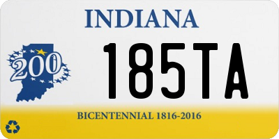 IN license plate 185TA