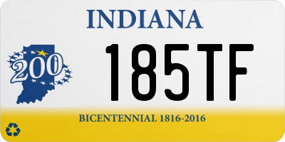 IN license plate 185TF