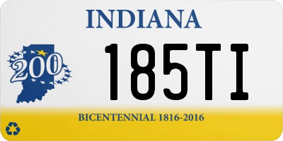 IN license plate 185TI