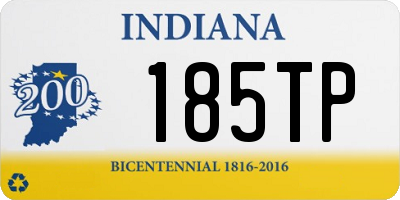 IN license plate 185TP