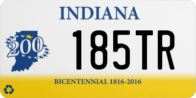 IN license plate 185TR