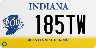 IN license plate 185TW