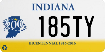 IN license plate 185TY