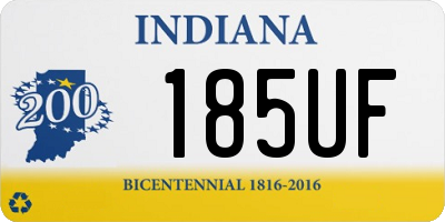 IN license plate 185UF