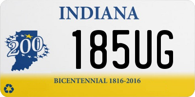 IN license plate 185UG