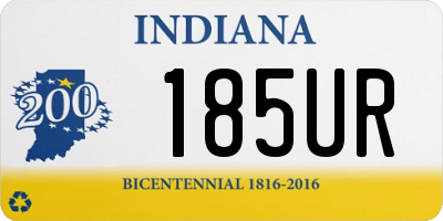 IN license plate 185UR