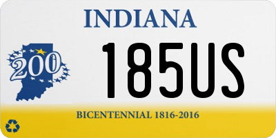 IN license plate 185US