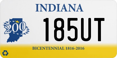 IN license plate 185UT