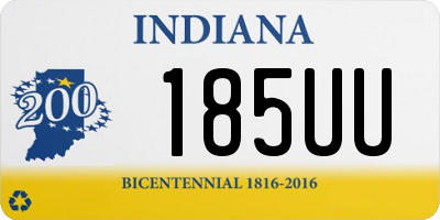 IN license plate 185UU