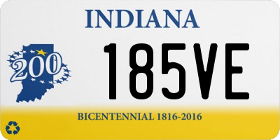 IN license plate 185VE