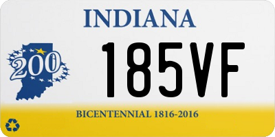 IN license plate 185VF