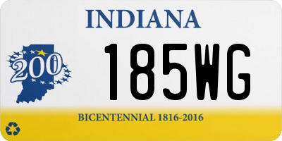 IN license plate 185WG
