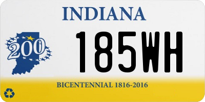 IN license plate 185WH