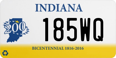 IN license plate 185WQ