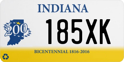 IN license plate 185XK