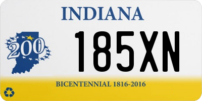 IN license plate 185XN