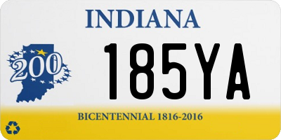 IN license plate 185YA