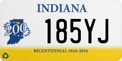 IN license plate 185YJ