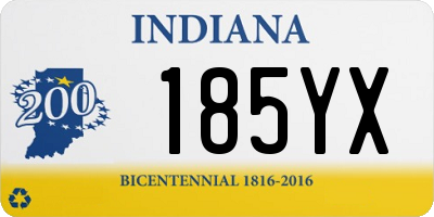 IN license plate 185YX