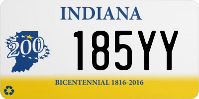 IN license plate 185YY