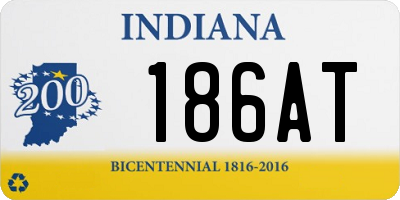 IN license plate 186AT