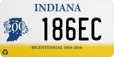 IN license plate 186EC