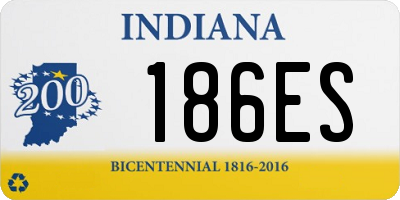 IN license plate 186ES