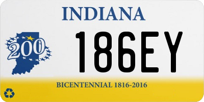 IN license plate 186EY