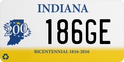 IN license plate 186GE