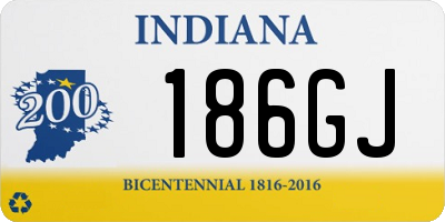 IN license plate 186GJ