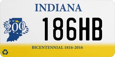 IN license plate 186HB