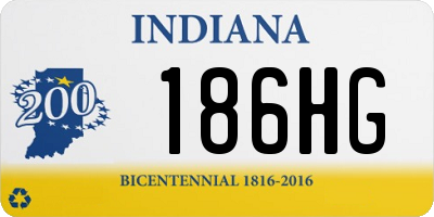 IN license plate 186HG