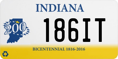 IN license plate 186IT