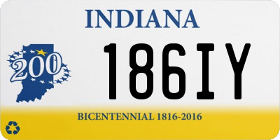 IN license plate 186IY