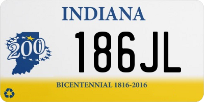 IN license plate 186JL