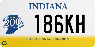 IN license plate 186KH